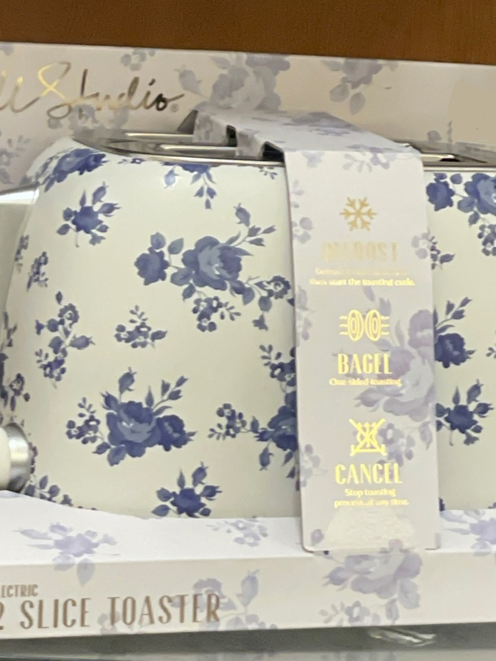 Dwell Studio Blue Floral 2-Slice Toaster